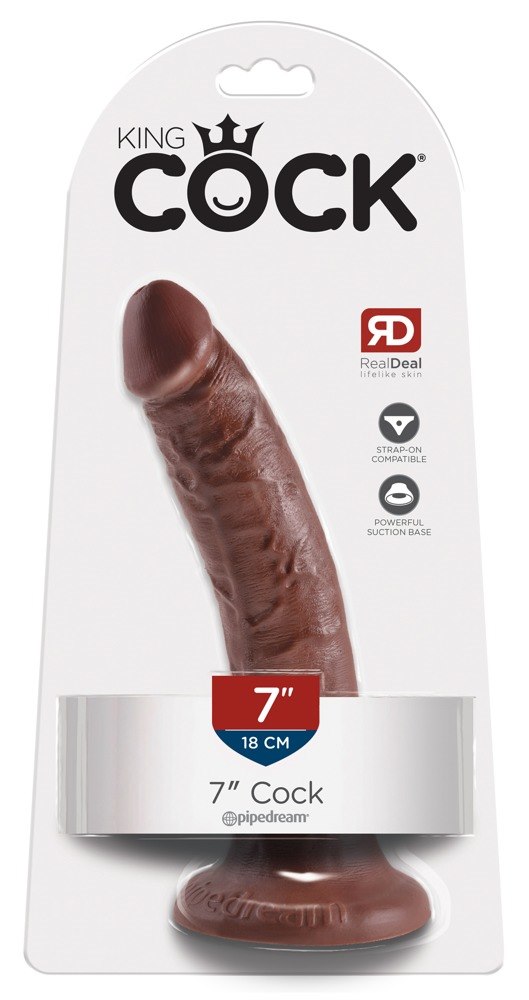 Dildo z przyssawką 18 cm King Cock