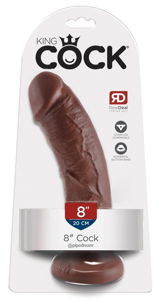 Dildo z przyssawką 20 cm King Cock