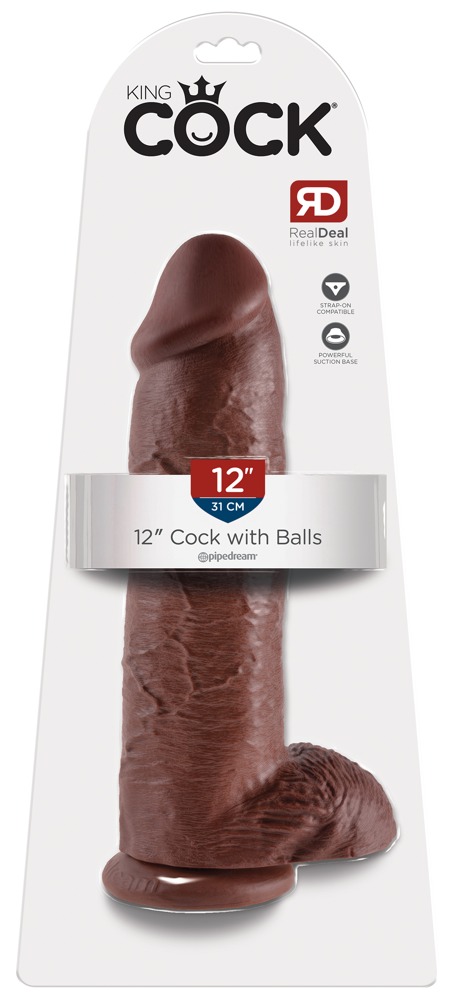 Dildo z przyssawką 30,5 cm King Cock