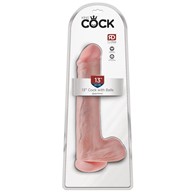 Dildo z przyssawką 33 cm King Cock