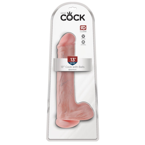 Dildo z przyssawką 33 cm King Cock
