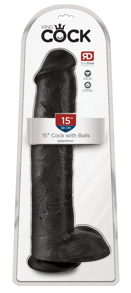 Dildo z przyssawką 38 cm King Cock