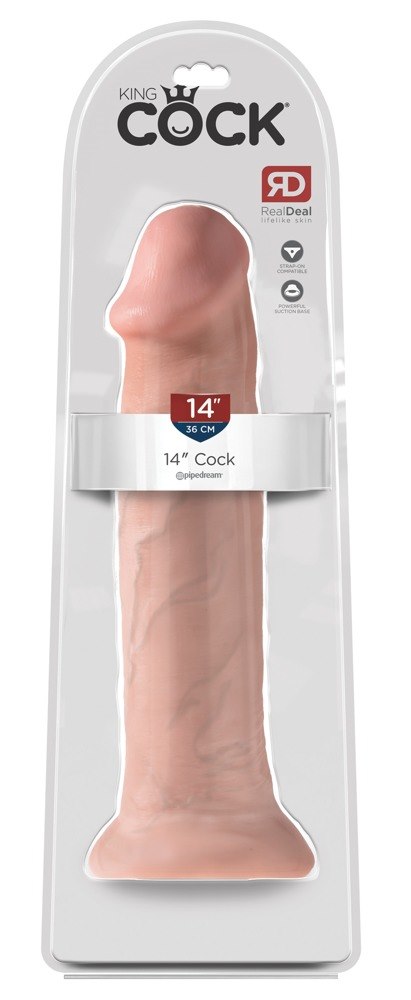 Dildo z przyssawką 36 cm King Cock