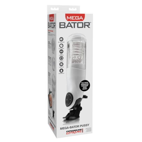 PET Mega-Bator Pussy White/Cle