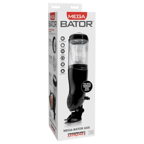 PET Mega-Bator Ass Black/Clear