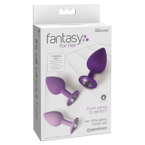 Korki analne silikonowe Her little gems komplet 3 szt. Fantasy For Her