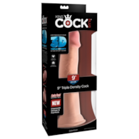 Dildo Triple Density 3D z przyssawką 26,7 cm King Cock