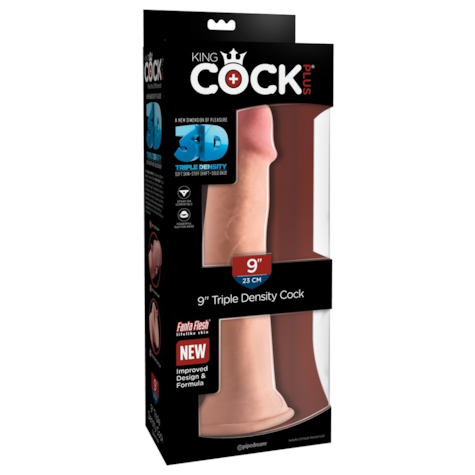 Dildo Triple Density 3D z przyssawką 26,7 cm King Cock
