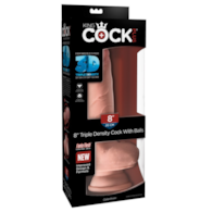 Dildo Triple Density 3D z przyssawką 24,1 cm King Cock