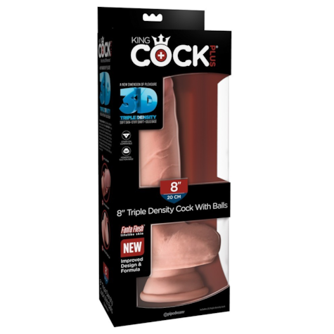 Dildo Triple Density 3D z przyssawką 24,1 cm King Cock