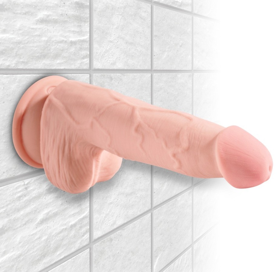 Dildo Triple Density 3D z przyssawką 17,8 cm King Cock