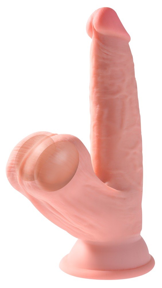 Dildo Triple Density 3D z przyssawką 15,2 cm King Cock — zdjęcie 3
