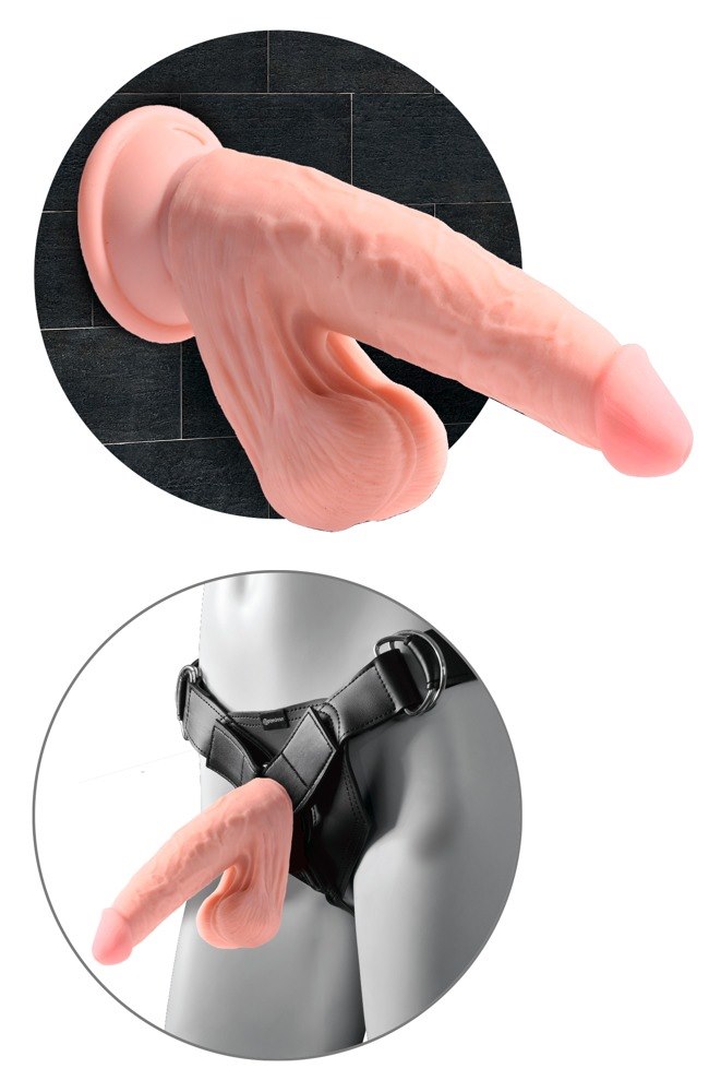 Dildo Triple Density 3D z przyssawką 15,2 cm King Cock — zdjęcie 5