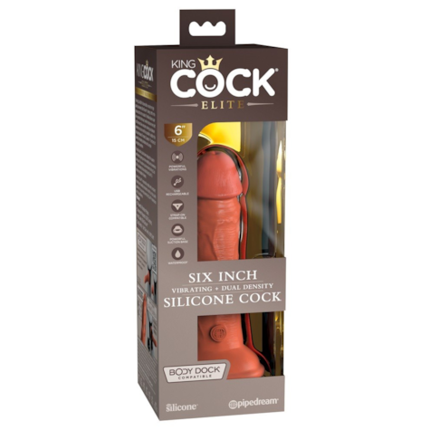 KCE 6 DD Vibrating Cock Tan