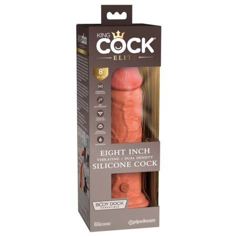 KCE 8 DD Vibrating Cock Tan