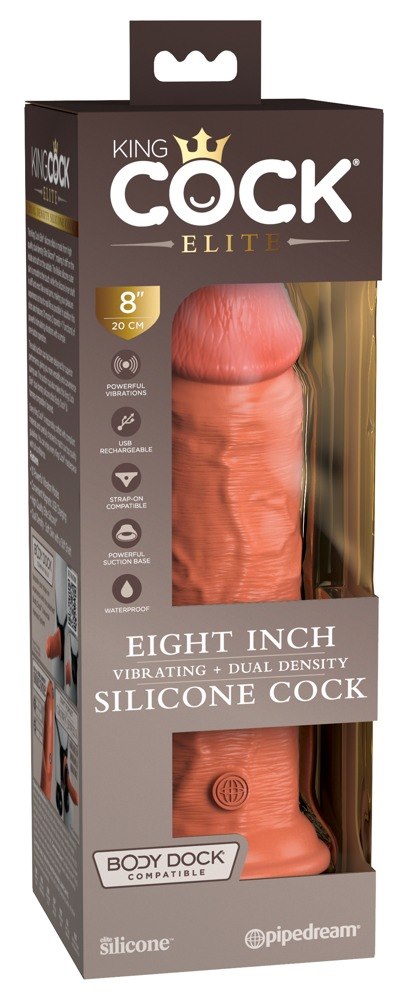 KCE 8 DD Vibrating Cock Tan