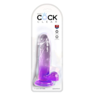 KingCockClear 7 w balls purple