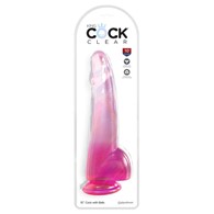 KingCockClear 10 w balls pink