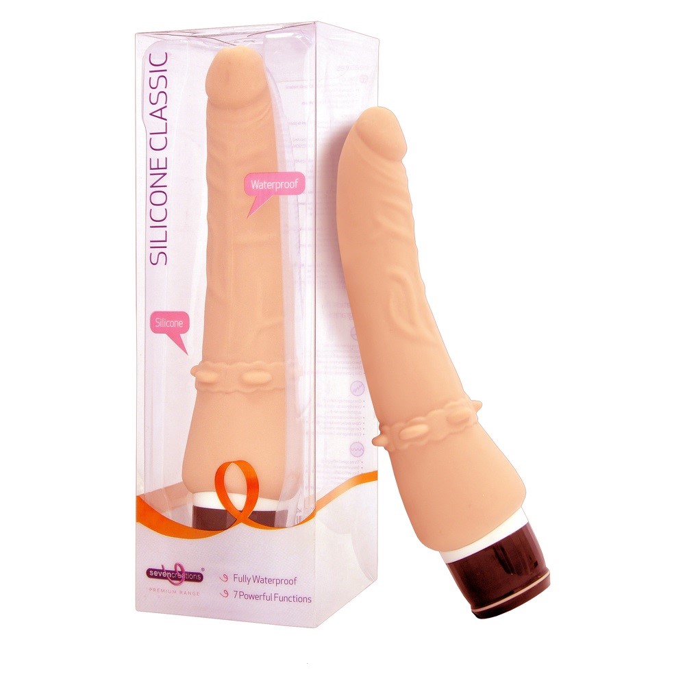 Silicone Classic Wibrator - cielisty