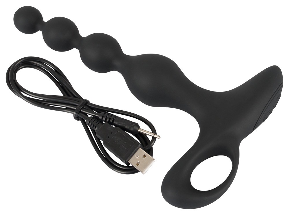 Koraliki analne z wibracjami 20 cm Black Velvet — zdjęcie 4
