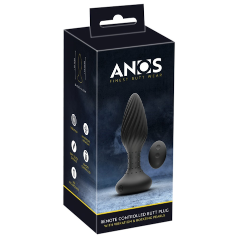 Korek analny z wibracjami 15,1 cm Anos