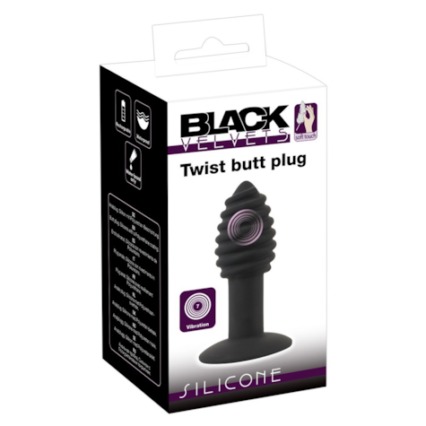 Korek analny Twist 10,7 cm Black Velvets