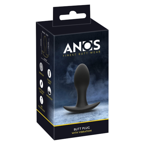 Korek analny z wibracjami 8,9 cm Anos
