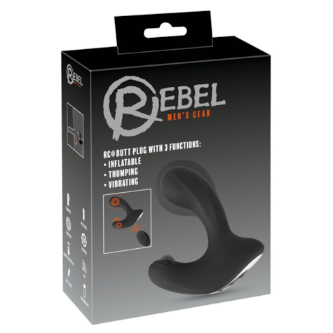 Rebel RC Butt Plug with 3 func