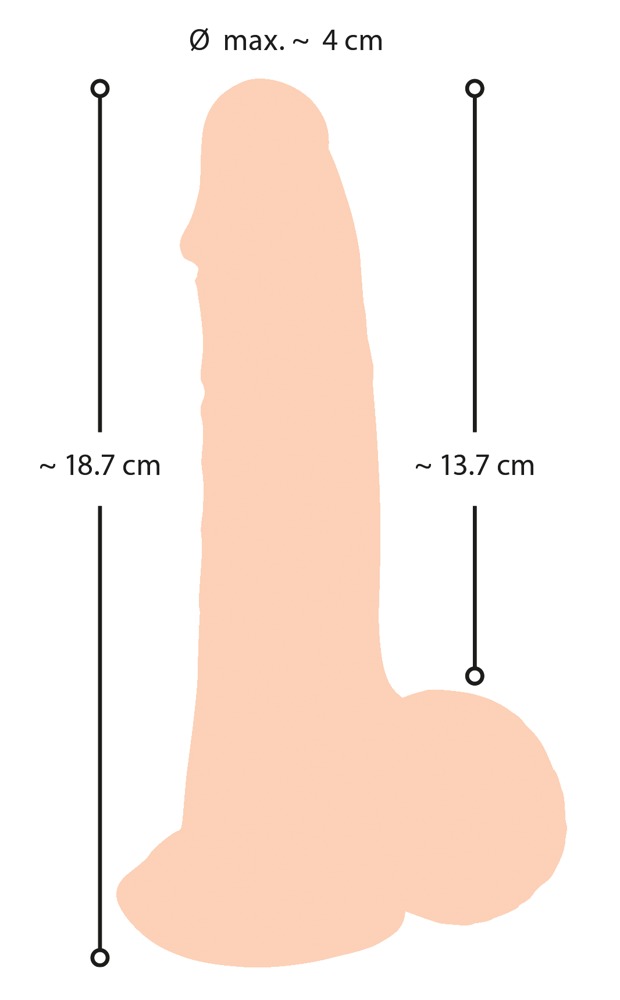 Dildo z ruchomą skórą 18,7cm Nature Skin — zdjęcie 10