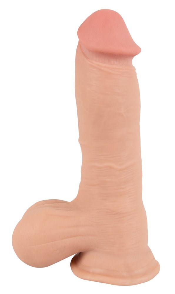 Dildo z ruchomą skórą 19,9cm Nature Skin — zdjęcie 4