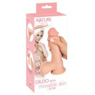Dildo z ruchomą skórą 19,9cm Nature Skin
