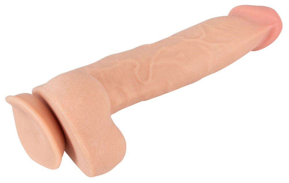 Dildo z ruchomą skórą 24,7cm Nature Skin — zdjęcie 5