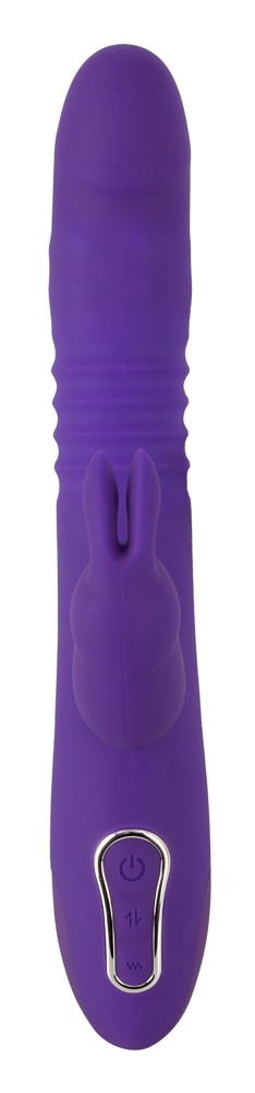 Wibrator z funkcją pchnięcia i koralikami analnymi 24,8cm Sweet Smile — zdjęcie 6