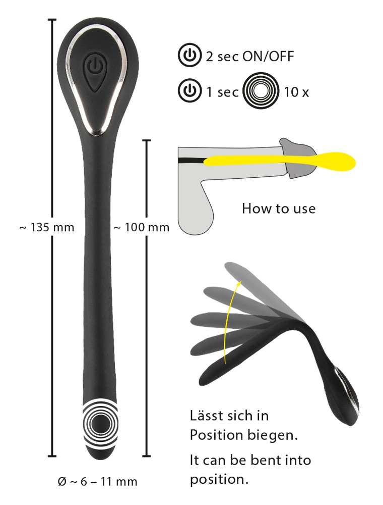 Dilator z wibracjami PenisPlug — zdjęcie 9