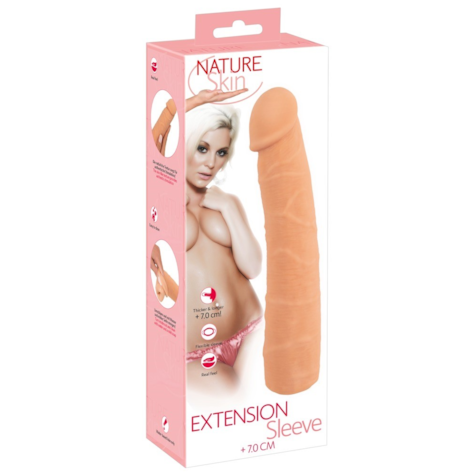 Nakładka na penisa +7cm Nature Skin