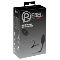Rebel Cock&ball ring with a RC