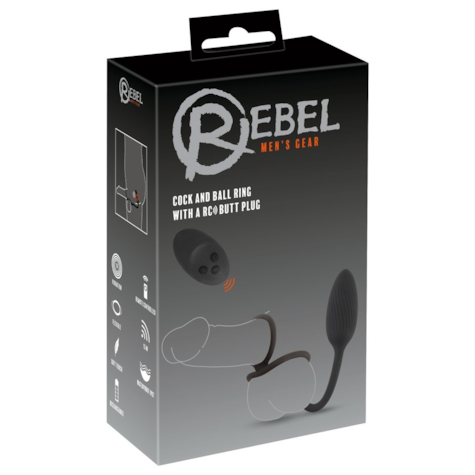 Rebel Cock&ball ring with a RC