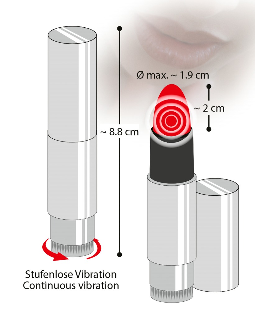 Wibrator Kiss Me Lipstick Vibe — zdjęcie 5