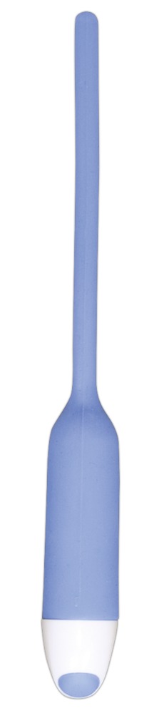 Silikonowy dilator z wibracjami śr. 6mm niebieski — zdjęcie 2