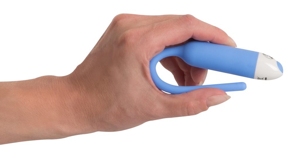 Silikonowy dilator z wibracjami śr. 6mm niebieski — zdjęcie 5