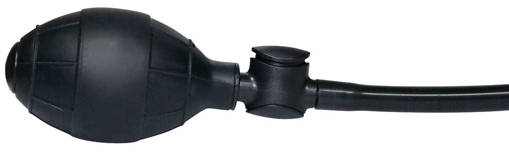 Korek analny silikonowy z wibracjami pompowany True Black 17 cm — zdjęcie 5