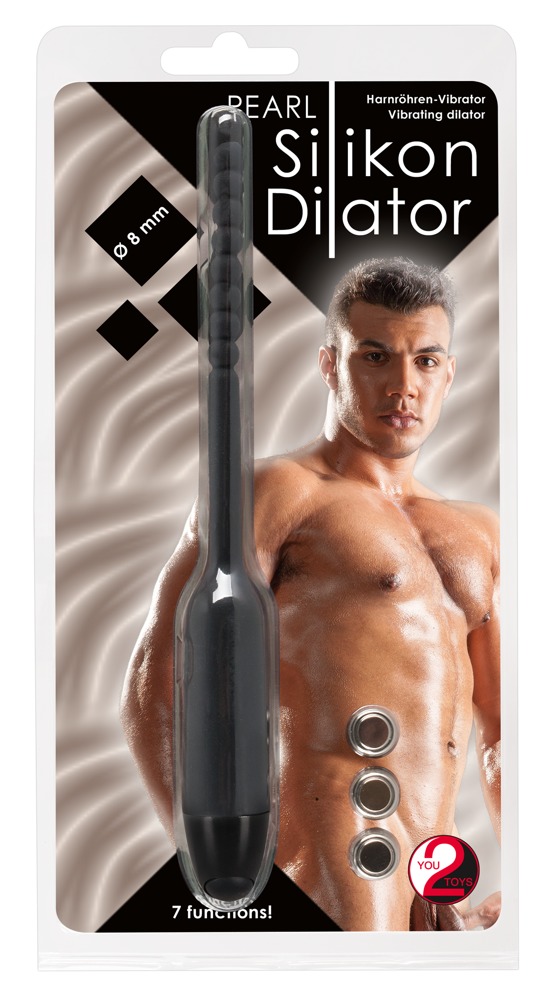 You2Toys - Silikonowy dilator z wibracjami czarny
