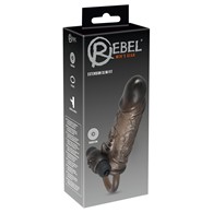 Przedłużka na penisa z wibracjami REBEL - 16cm