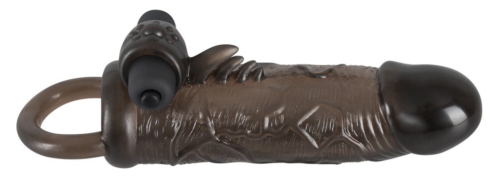 Przedłużka na penisa z wibracjami REBEL - 19cm — zdjęcie 3