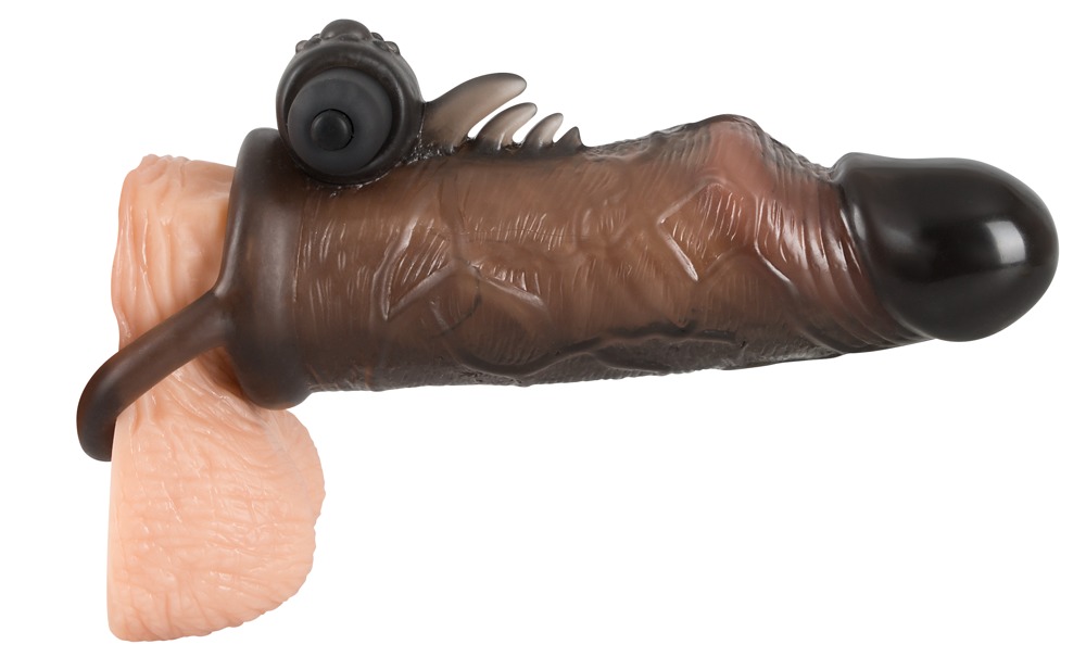 Przedłużka na penisa z wibracjami REBEL - 19cm — zdjęcie 6