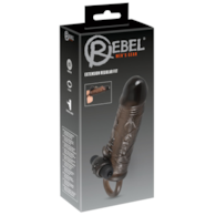 Przedłużka na penisa z wibracjami REBEL - 19cm