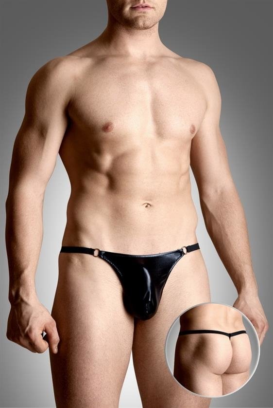 Mens thongs 4487 czarny