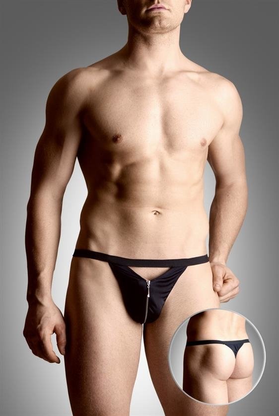 Mens thongs 4497 czarny