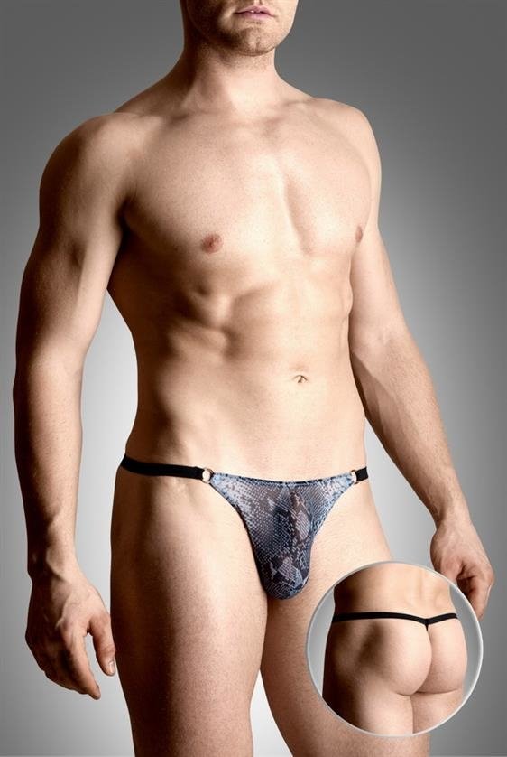 Mens thongs 4488 wężowy