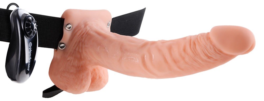 FF Hollow Strap On z wibracjami dł. 24cm — zdjęcie 2